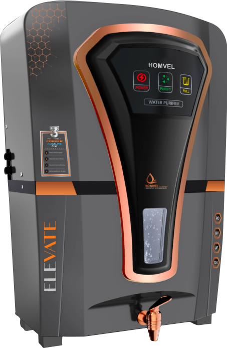 Elevate RO Water Purifier – Grey Edition