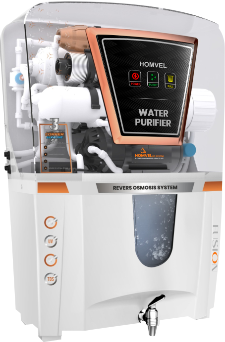 Fusion RO Water Purifier – Transparent White Edition